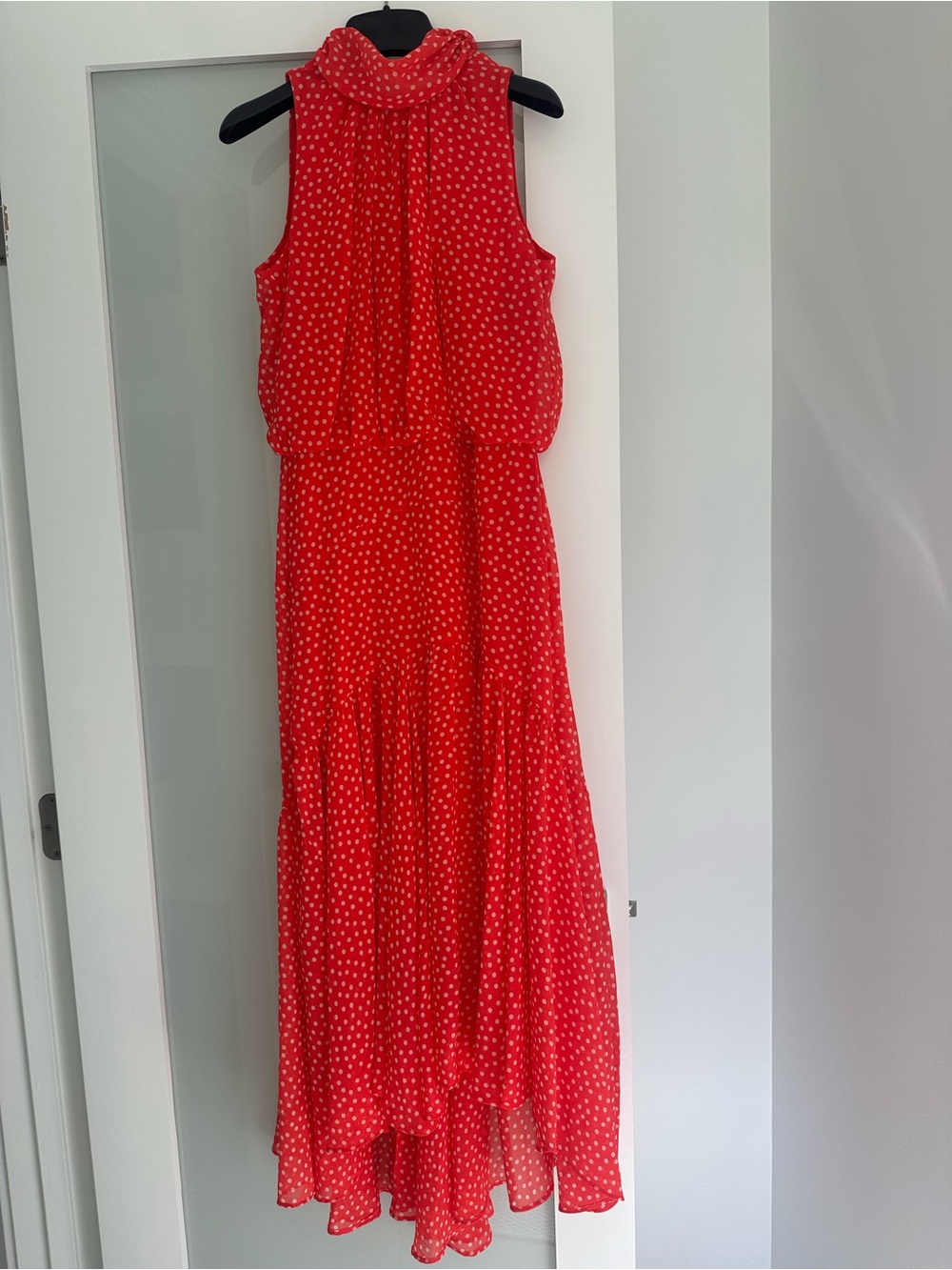 Just...Taylor Red Polka Dot Sleeveless Maxi Dress
